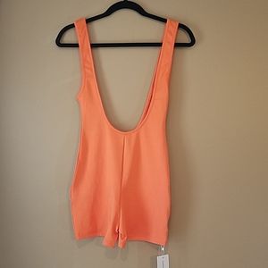 LuFeng NWT suspender shorts, singlet, size S